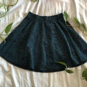 SOLD | Teal Lace Skater Skirt